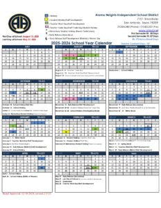 ALAMO HEIGHTS ISD SCHOOL CALENDAR 25-26