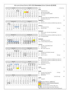 Alta Loma School District 25-26 Calendar [PDF] - EduCounty