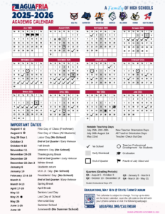 Aqua Fria Union High School Calendar 25-26