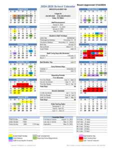 BRUCEVILLE-EDDY SCHOOL CALENDAR 24-25