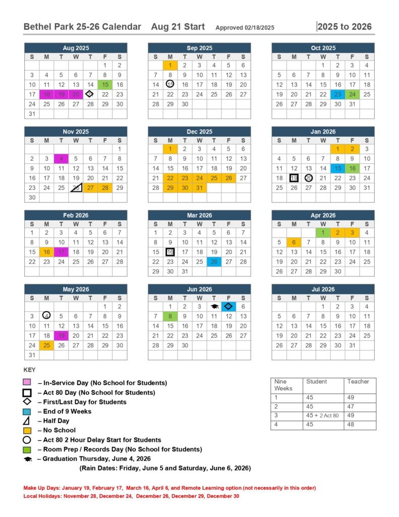 Chambersburg Area CASD Calendar 25 26 PDF revised EduCounty Chambersburg Area CASD Calendar 25 26 PDF revised EduCounty