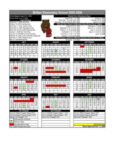 Brittan Elementary School Calendar 25-26