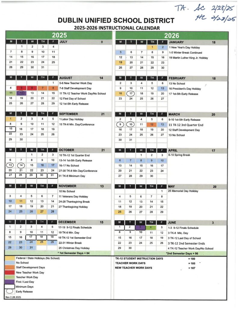 DUBLIN UNIFIED SCHOOL DISTRICT