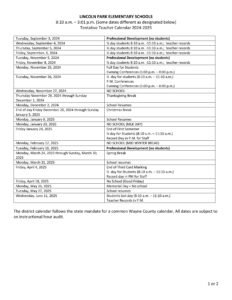 LINCOLN PARK PUBLIC SCHOOLS 24-25