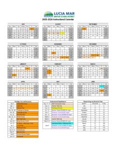 Lucia Mar Unified School District CALENDAR 25-26