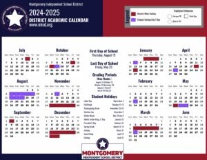 MONTGOMERY ISD SCHOOL CALENDAR 24-25