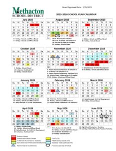 Methacton School District Calendar 25-26 [PDF] revised - EduCounty