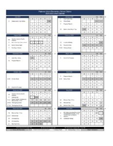 Palermo Union Elementary CALENDAR 25-26