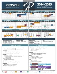 Prosper isd school calendar 24-25