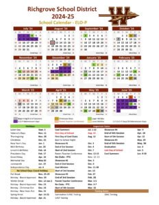 richgrove shool district calendar 24-25