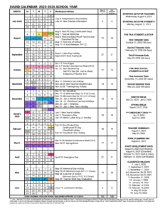 SVUSD Sonoma Valley Unified School Calendar 25-26