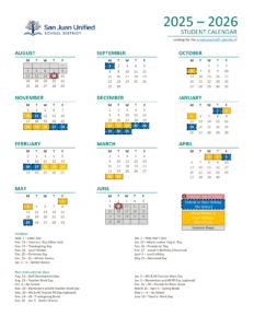 San Juan Unified School District Calendar
