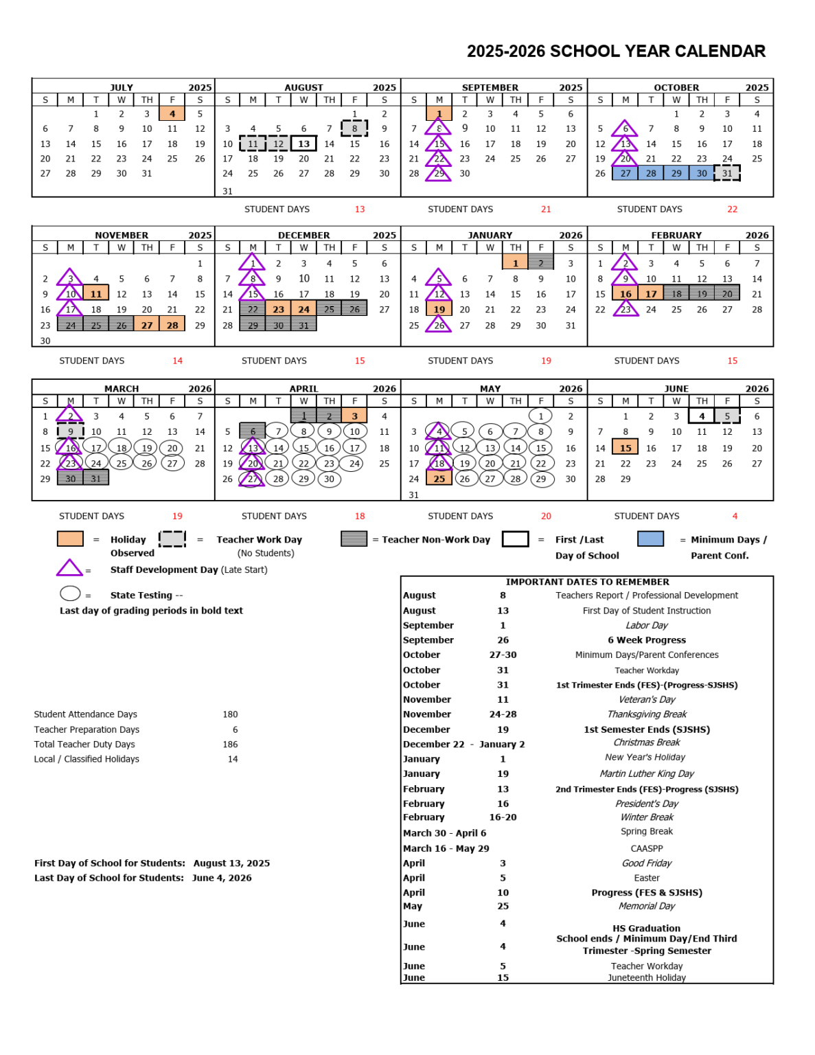 Sierra Unified School Calendar 25-26 [PDF] revised - EduCounty