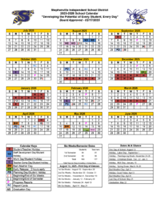 Stephenville ISD School Calendar 25 26 PDF EduCounty Stephenville ISD School Calendar 25 26 PDF EduCounty