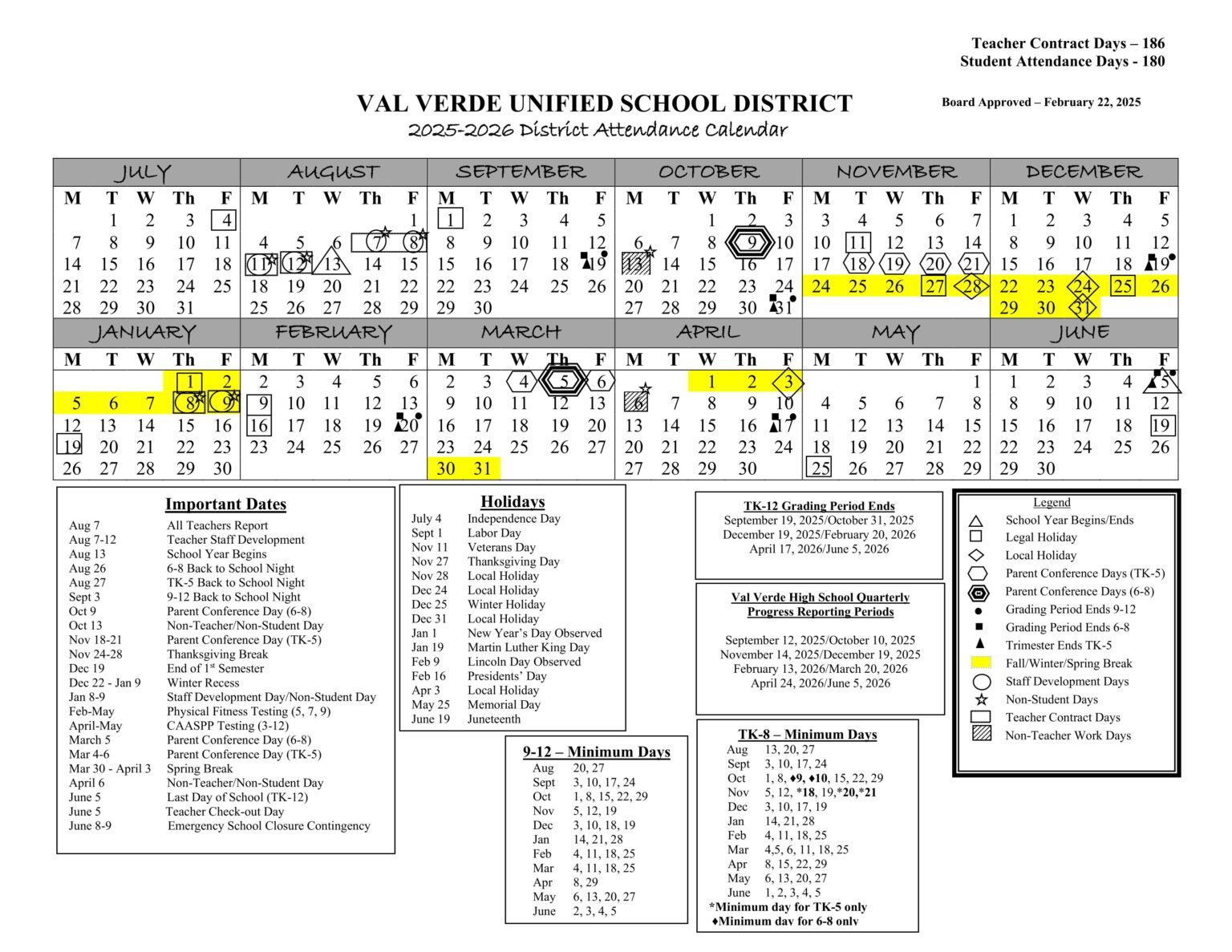 Val Verde USD 25 26 Calendar revised PDF EduCounty Val Verde USD 25 26 Calendar revised PDF EduCounty