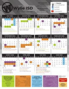 wylie isd school calendar 24-25