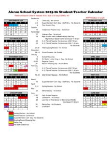 akron public schools calendar