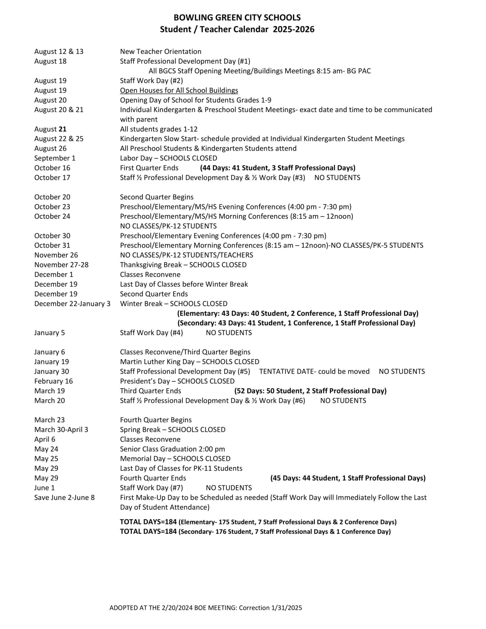 Bowling Green City Schools Calendar 25 26 Revised pdf EduCounty bowling-green-city-schools-calendar-25-26-revised-pdf-educounty