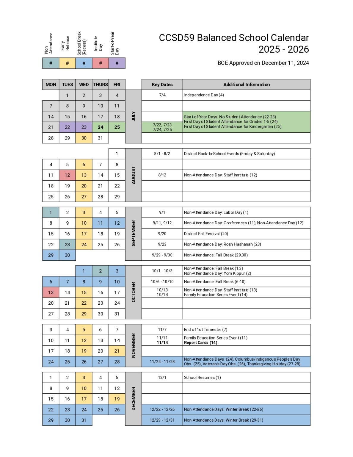 CCSD59 School Calendar 2526 revised [PDF] EduCounty