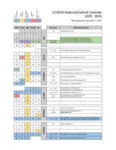 CCSD59, calendar 25-26