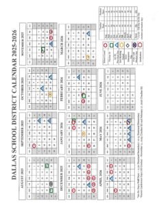 Dallas School District CALENDAR 25-26