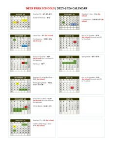 Deer Park Community School District Calendar