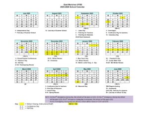 East Moriches UFSD Calendar