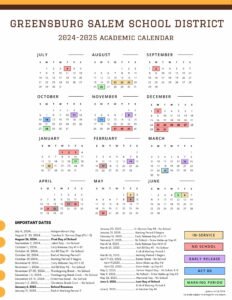 Greensburg Salem School District Calendar 24-25