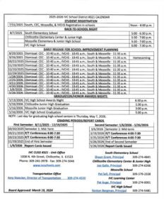 IVC District 321 Calendar 25-26