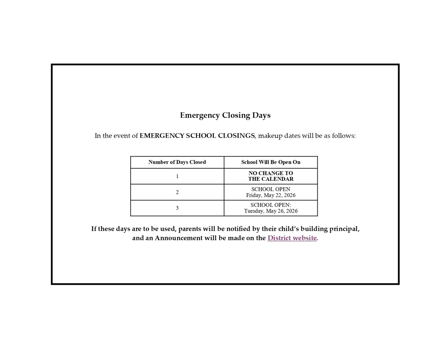 Islip School District Calendar 25 26 PDF Revised EduCounty