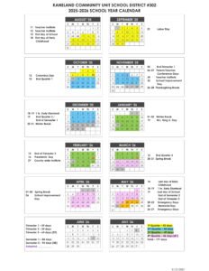 Kaneland District 302 Calendar