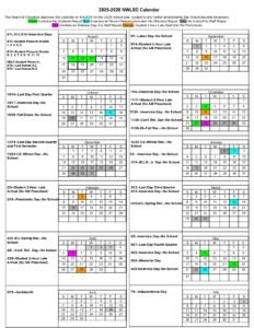 NWLSD CALENDAR