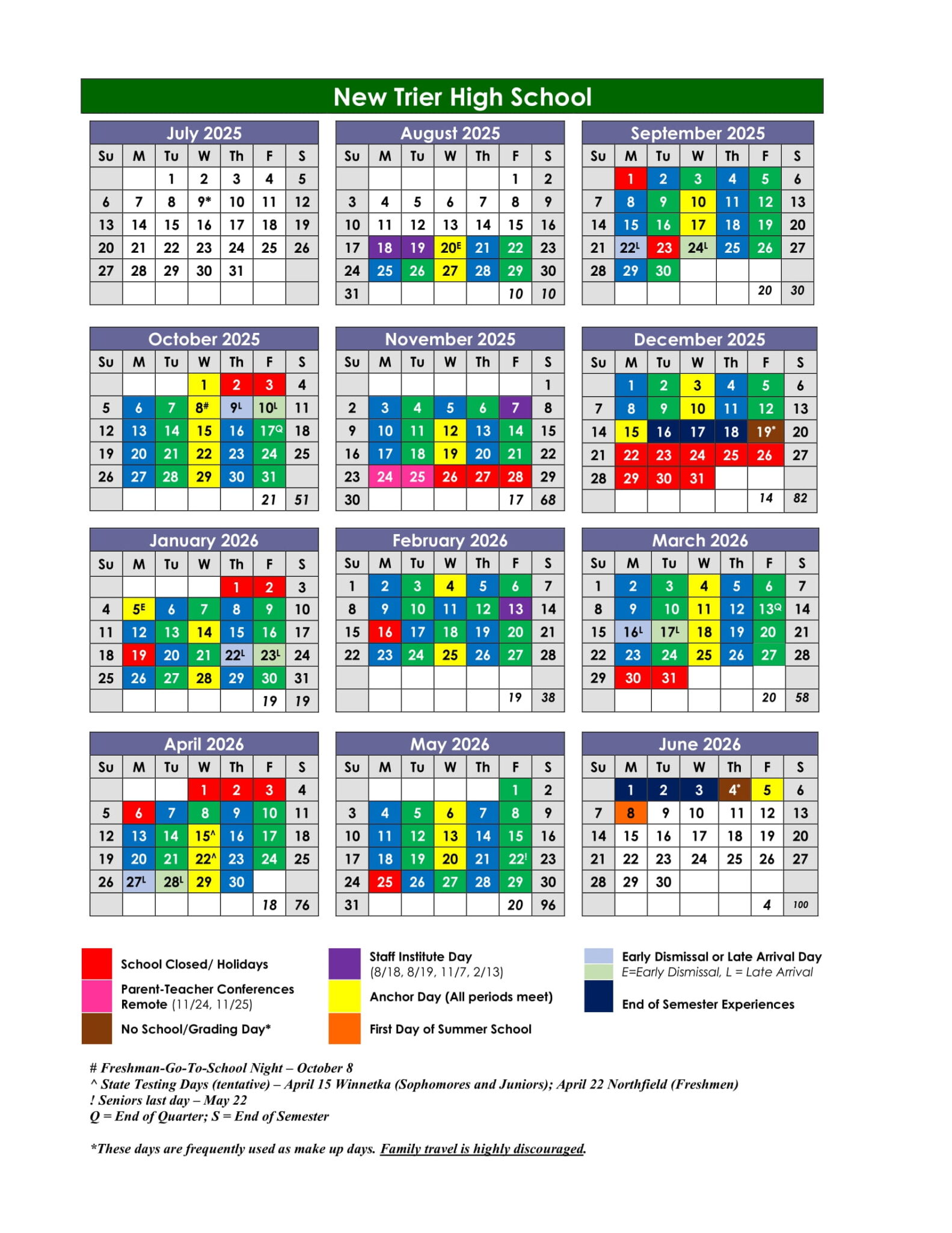 New Trier Calendar 25-26 [PDF] revised - EduCounty