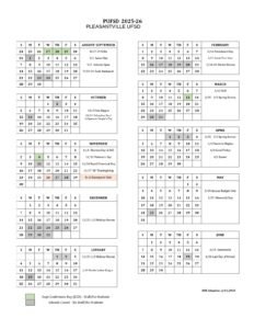 PLEASANTVILLE UFSD calendar
