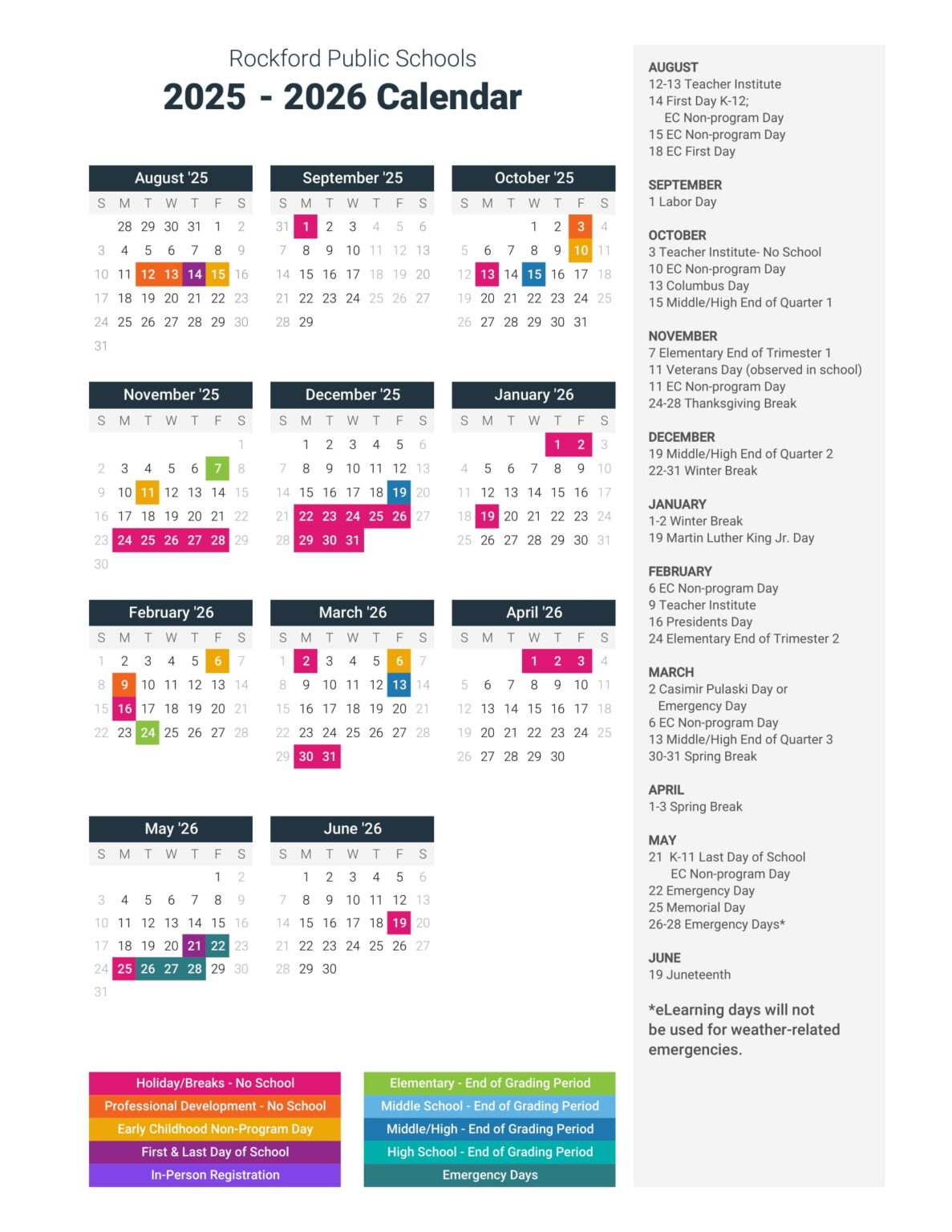 rockford-public-rps-district-205-calendar-25-26-revised-educounty