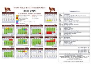 south range local school calendar