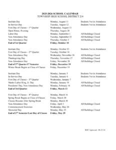 d214 calendar high school district
