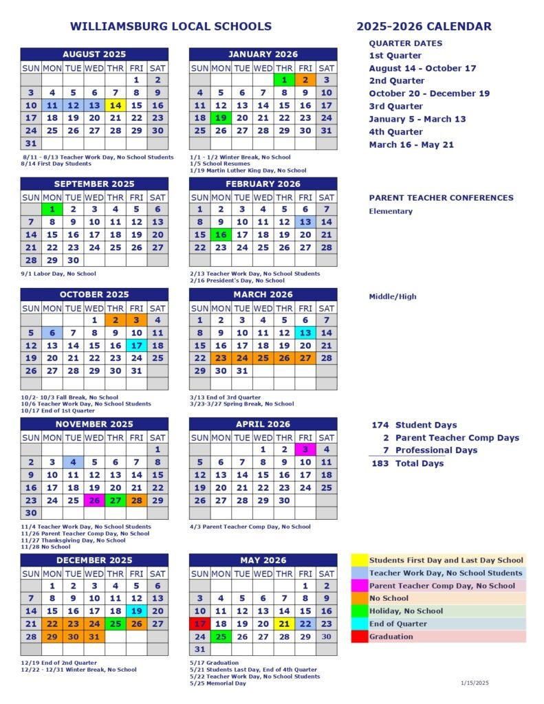 WILLIAMSBURG LOCAL SCHOOLS
