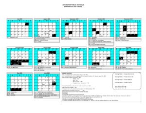 arlington public schools calendar
