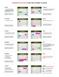 Chardon Local Schools Calendar