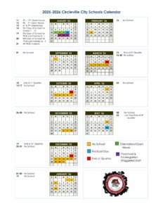 Circleville City Schools calendar