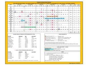 COMPTON USD CALENDAR