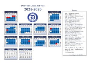 Danville Local Schools calendar