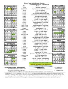 Delran Township School District calendar