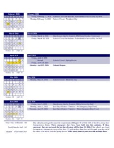 EATON TOWN SCHOOLS calendar