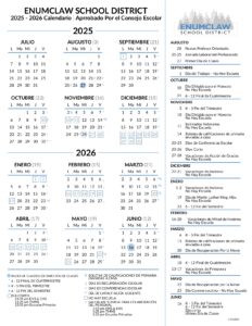 ENUMCLAW SCHOOL DISTRICT calendar