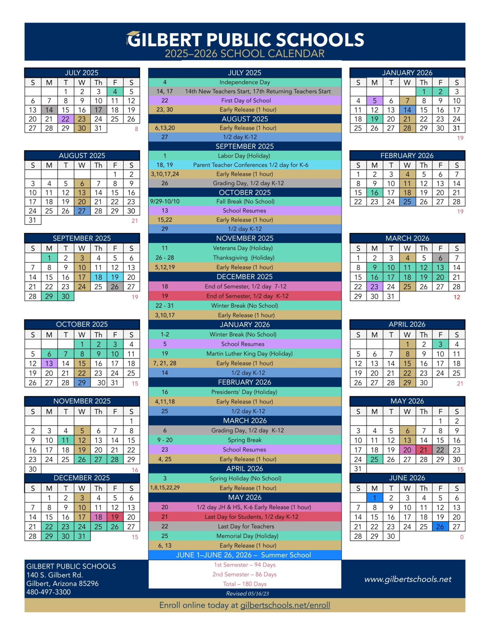 Gilbert Public Schools Calendar Wa 25 26 Revised PDF EduCounty gilbert-public-schools-calendar-wa-25-26-revised-pdf-educounty