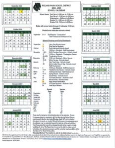 midland park public schools calendar