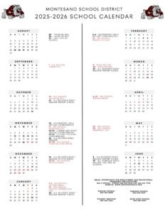 Montesano school district calendar