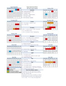 Maple Shade School District calendar
